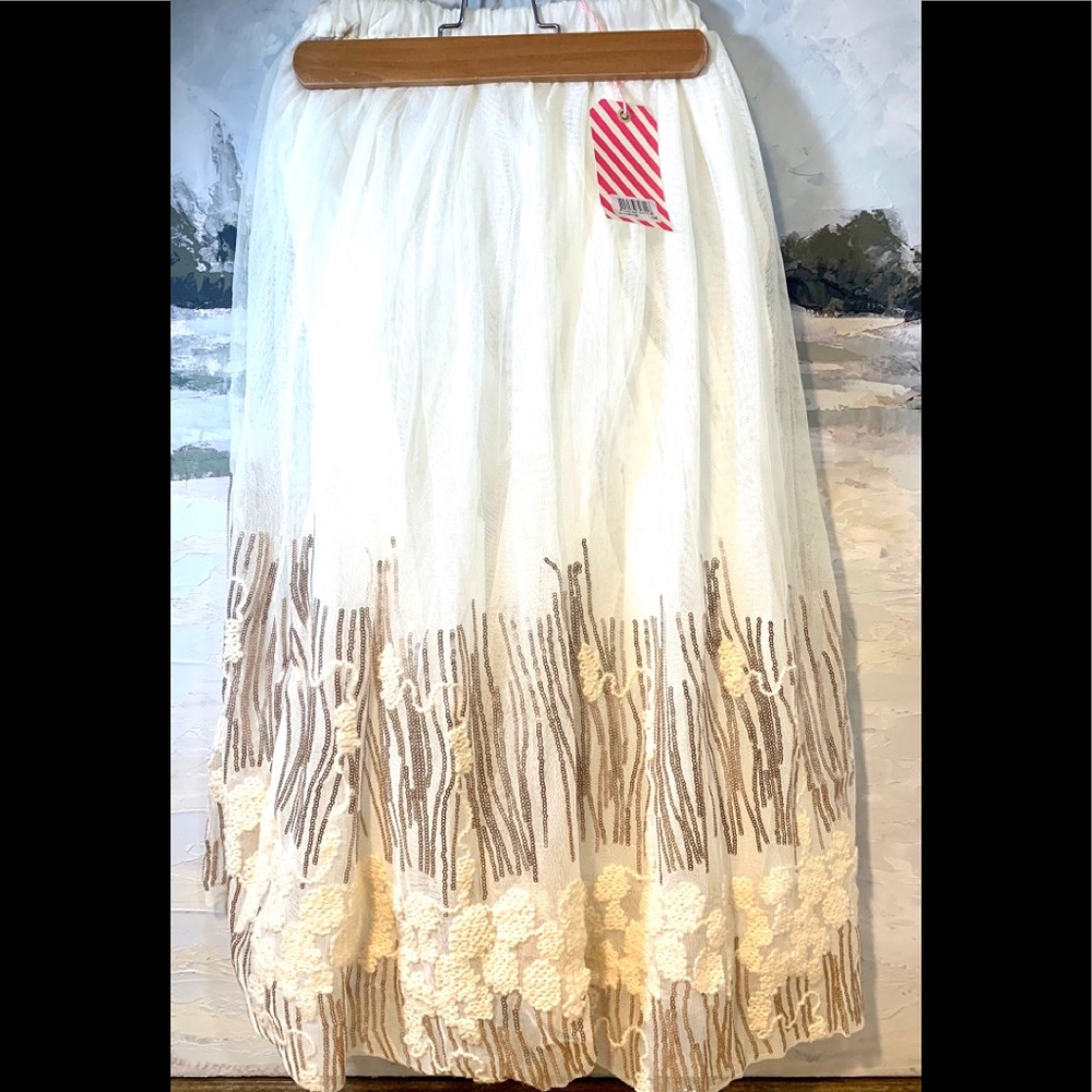 Billie Blush girl sequins skirt
